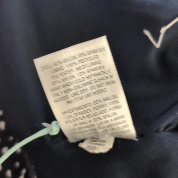 Kona Sol Women's Ruffle Full Coverage One Piece Swimsuit Polka Dots Size 16 NTG - Picture 14 of 16